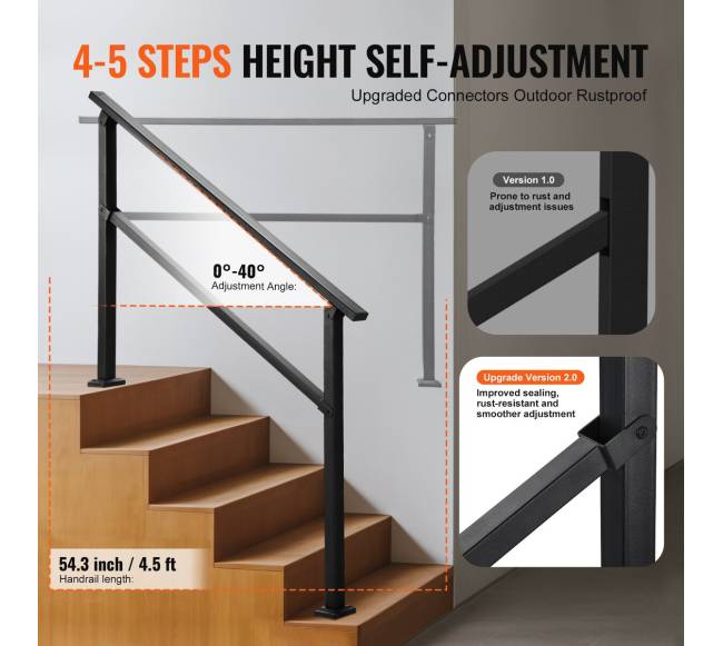 Lauko turėklai 4–5 laipteliams2