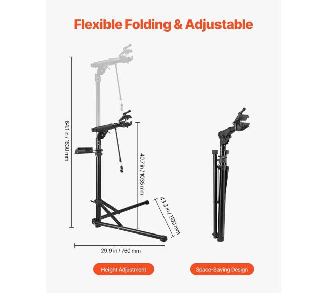 Dviračio remonto stovas su įrankių dėklu3