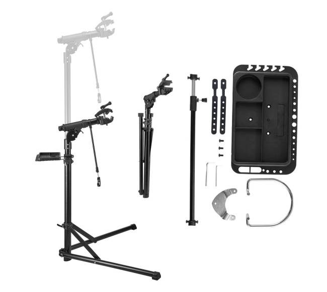 Dviračio remonto stovas su įrankių dėklu8