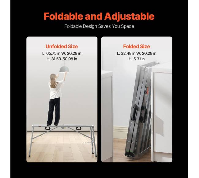 Reguliuojamo aukščio darbo platforma 400 kg1