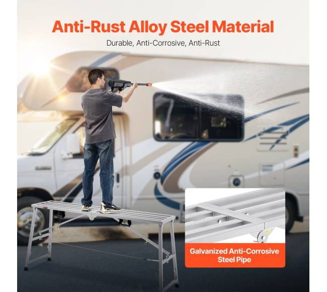 Reguliuojamo aukščio darbo platforma 400 kg4