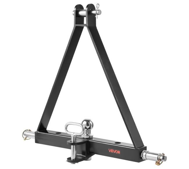 Trijų taškų 5 cm prikabinimo adapteris 2721 kg talpos0