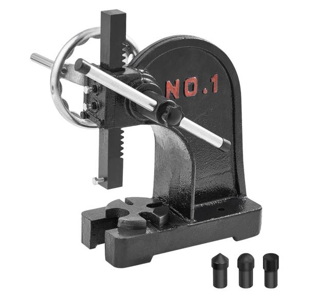 1 tonos kniedžių presas su ratuku0