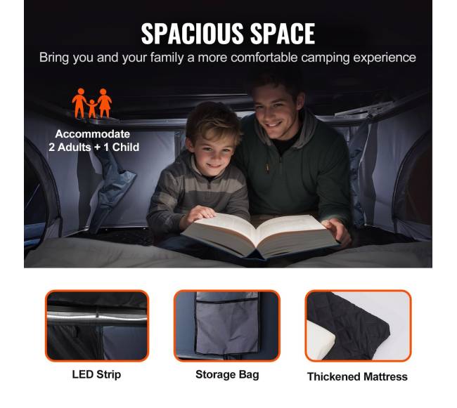 Kieto apvalkalo stogo tentas 2-3 asmenims2