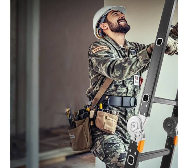 Daugiafunkcinės sulankstomos kopėčios 7-in-1 darbams7