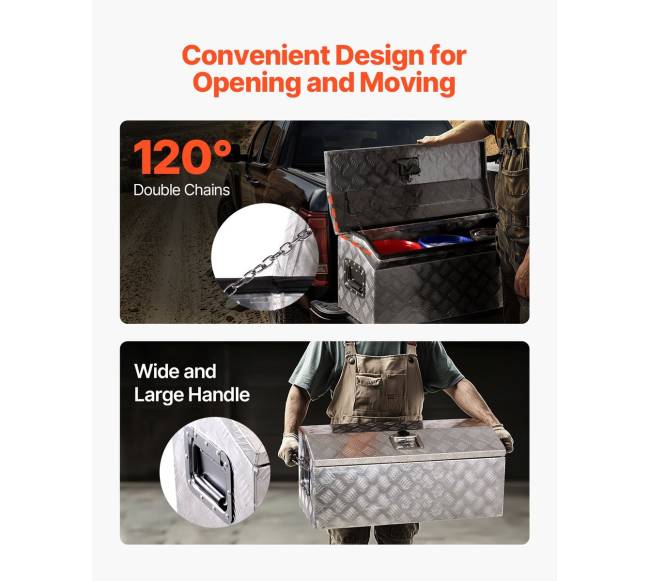 Aliumininė įrankių dėžė pikapams ir RV5