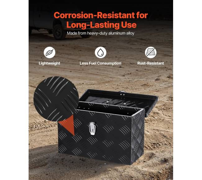 Juodas aliuminio įrankių dėklas sunkvežimiui2