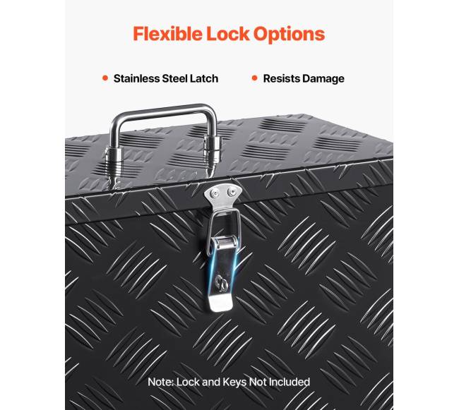 Juodas aliuminio įrankių dėklas sunkvežimiui3