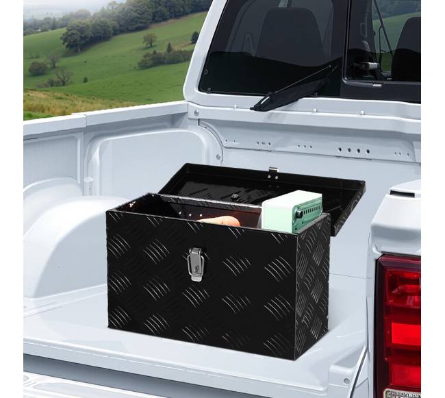 Juodas aliuminio įrankių dėklas sunkvežimiui7