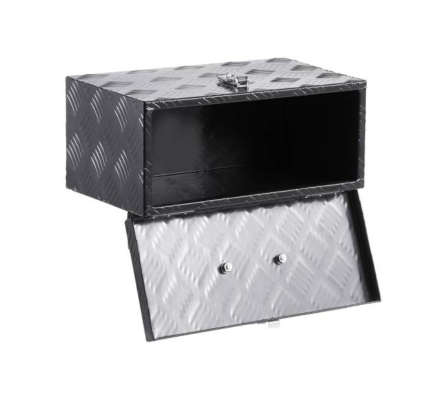 Juodas aliuminio įrankių dėklas sunkvežimiui8