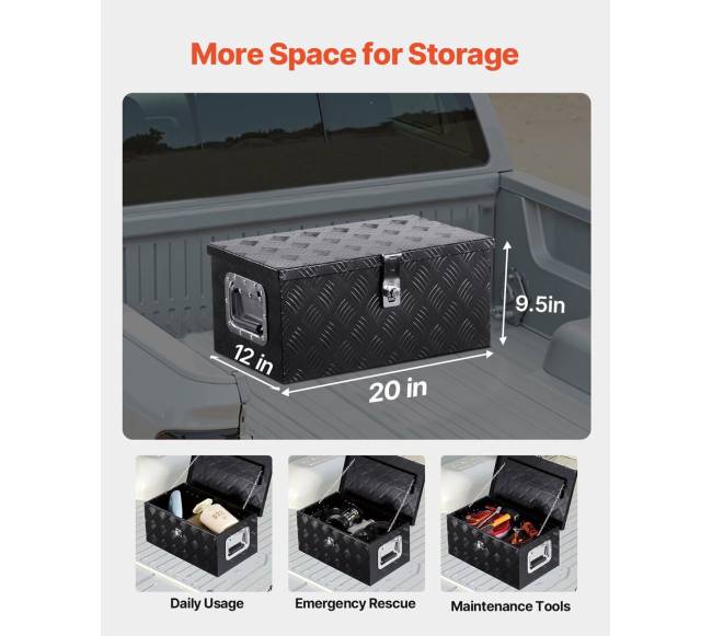 20x12x9,5 cm aliumininė įrankių dėžė1