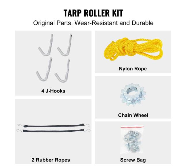 Rankinis tentų vyniojimo komplektas sunkvežimiams5