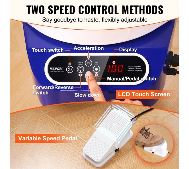 Keramikos ratelis su liečiamu valdymu 450W mėlynas3