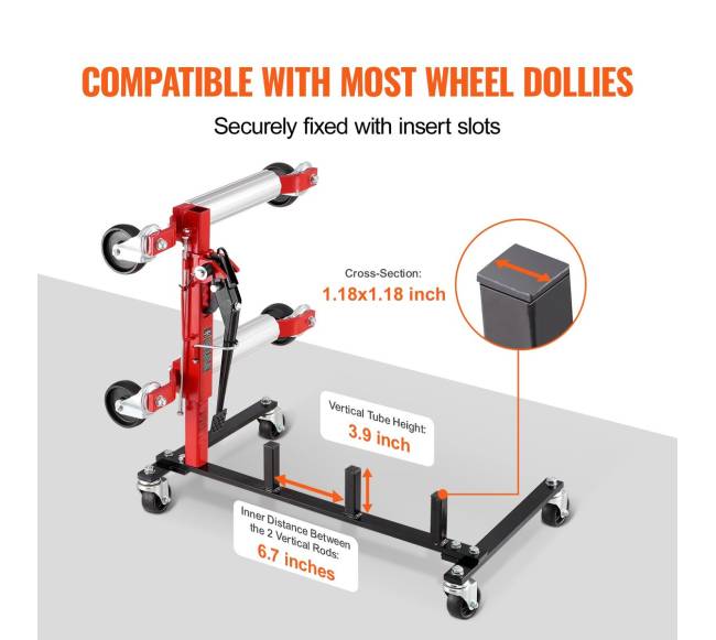 Automobilio vežimėlio stovas su kėlikliu4