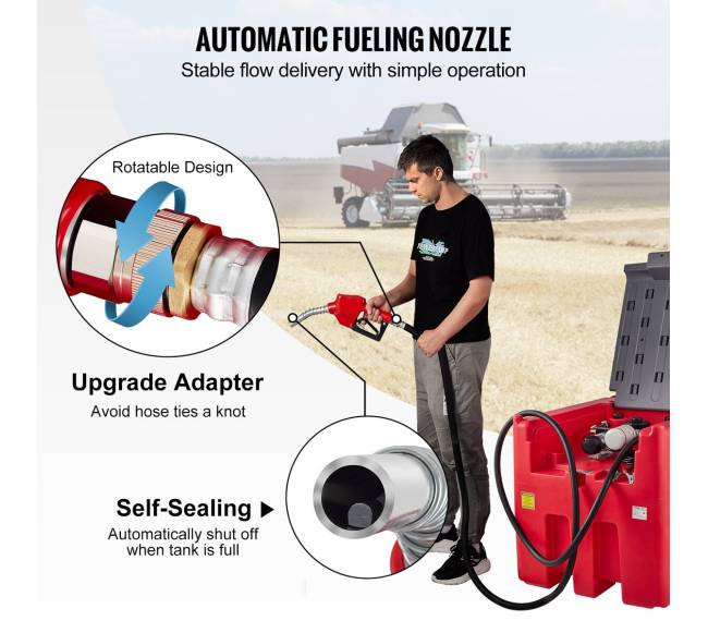 Nešiojamas dyzelinis bakas 440 litrų, 10 GPM4