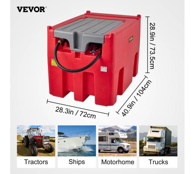 Nešiojamas dyzelinis bakas 440 litrų, 10 GPM6