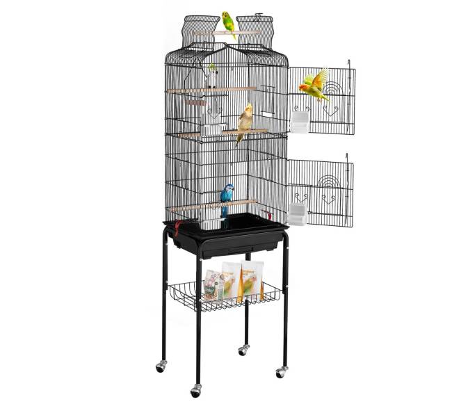 Didelis paukščių narvas su ratukais 163 cm aukščio8