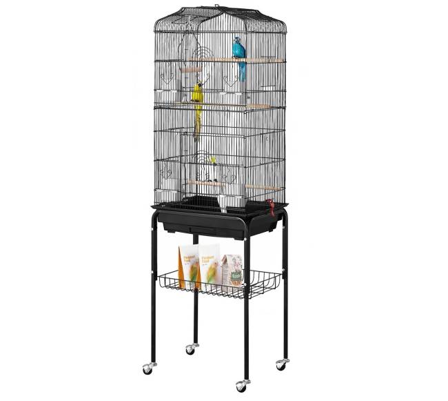 Didelis paukščių narvas su ratukais 163 cm aukščio9