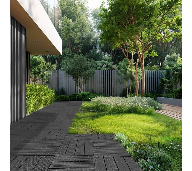 Terasos plytelės 30 x 30 cm, 10 vnt, tamsiai pilkos7