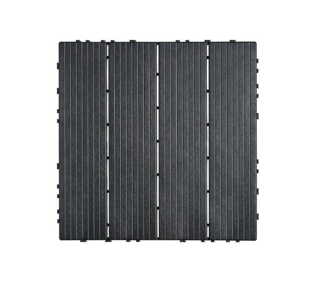 Terasos plytelės 30 x 30 cm, 10 vnt, tamsiai pilkos9