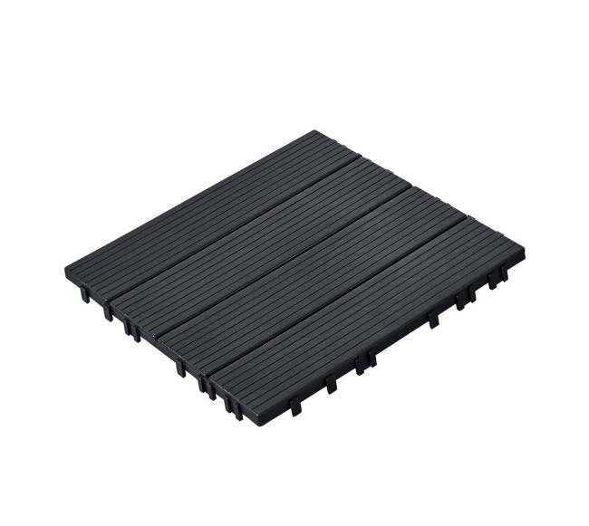 Terasos plytelės 30 x 30 cm, 10 vnt, tamsiai pilkos10