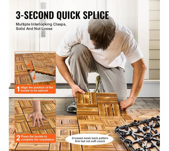 Sujungiamos medinės terasinės plytelės, 27 vnt.4