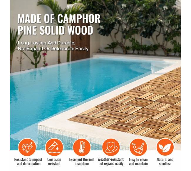 Sujungiamos medinės terasinės plytelės, 27 vnt.5