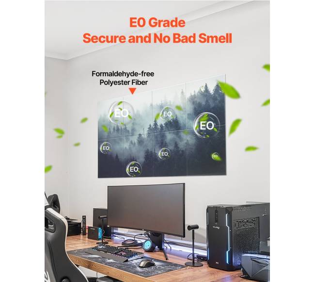 8 vnt. sieninių garsą slopinančių panelių rinkinys3