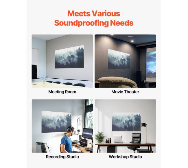 8 vnt. sieninių garsą slopinančių panelių rinkinys4