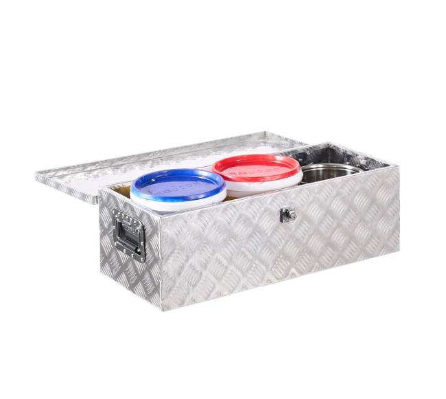 Aliuminė įrankių dėžė automobiliui 76 cm sidabrinė0