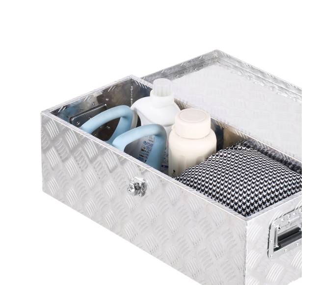 Aliuminė įrankių dėžė automobiliui 76 cm sidabrinė10