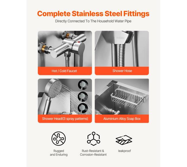 Nerūdijančio plieno šunų vonelė su laiptais ir dušo galvute4