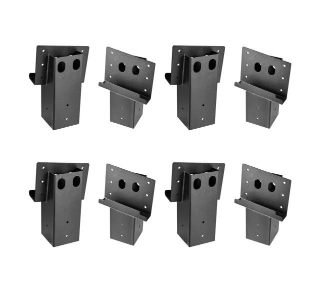 Kampiniai platformos laikikliai 3.5x3.5 colių medienai, 8 vnt.0