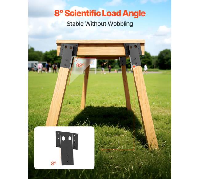 Kampiniai platformos laikikliai 3.5x3.5 colių medienai, 8 vnt.3