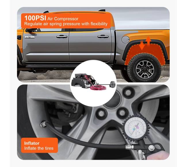 Belaidis oro kompresorius 12V 100 PSI4