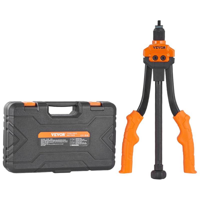 Rievių įrankis su 7 antgaliais ir kniedėmis0