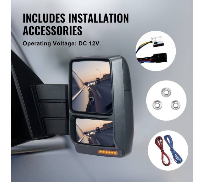 Elektriniai šildomi veidrodžiai Ford F150 (2004-2014)5