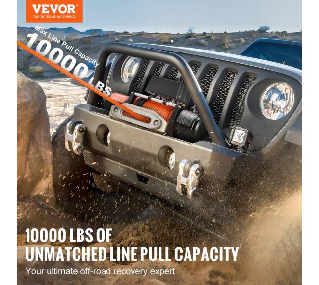 Elektrinis gervės krovininis sunkvežimis 4536 kg su sintetiniu lynu1