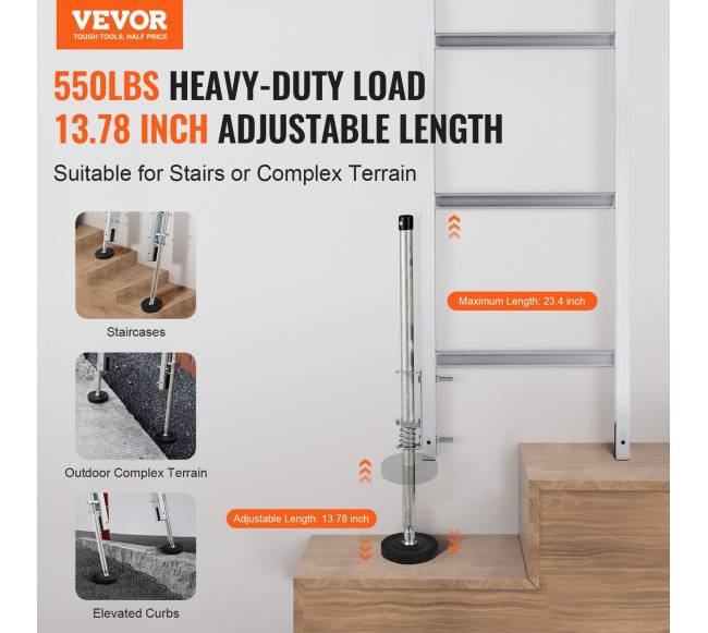 Laiptų lygiavimo įrankis 595 mm iki 249,5 kg1