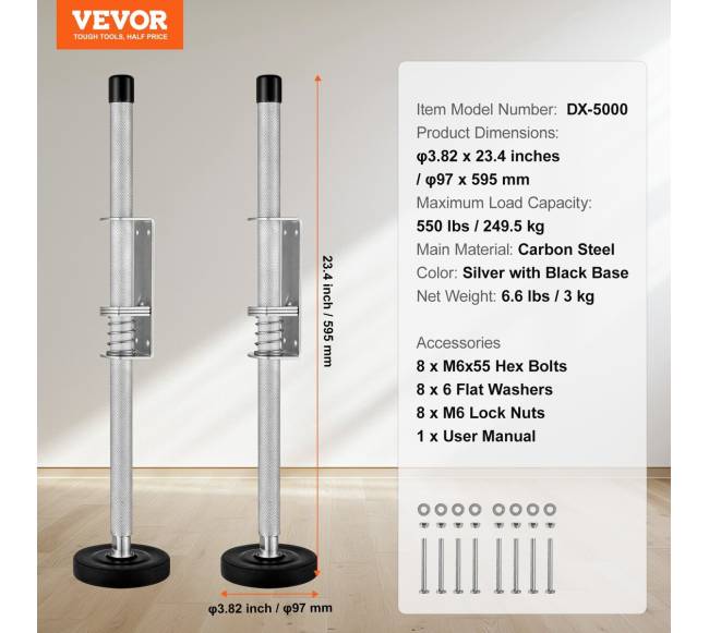 Laiptų lygiavimo įrankis 595 mm iki 249,5 kg6