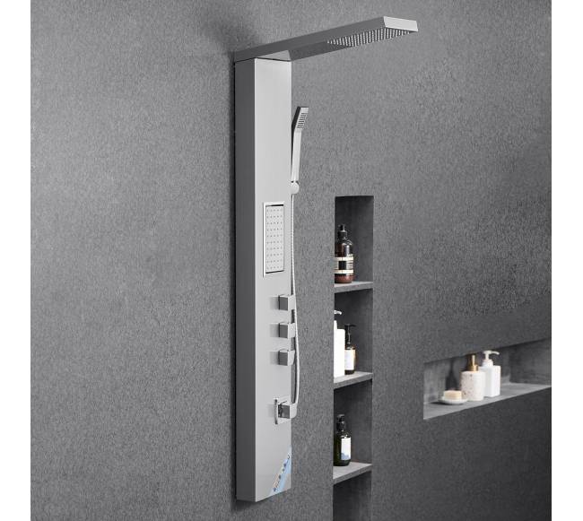 Dušo panelė su lietaus galva ir masažu7