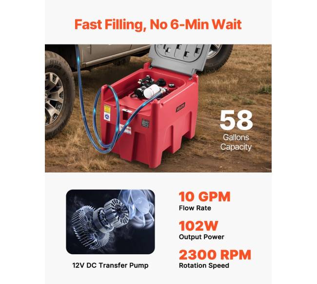 58 galonų nešiojamas dyzelinio kuro bakas2