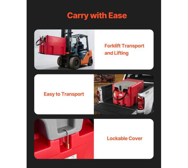 Nešiojamas dyzelinio kuro bakas 440 L su pompa5