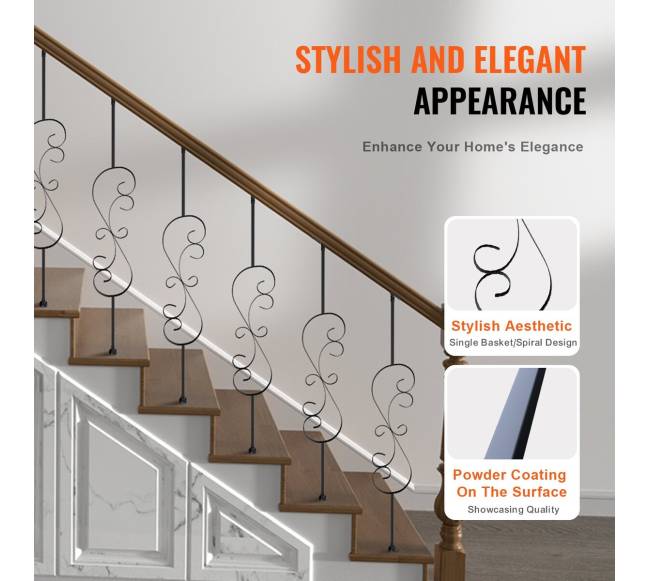 Laiptų turėklų metaliniai balustrai3