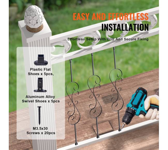 Laiptų turėklų metaliniai balustrai4