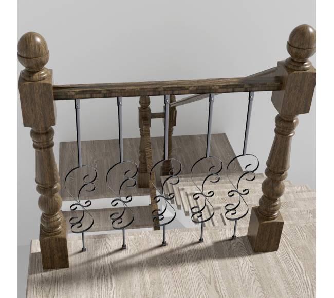 Laiptų turėklų metaliniai balustrai7