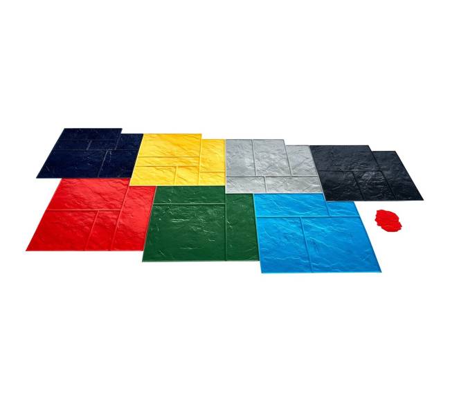 Betoninės tekstūros formos 7 vnt polimerui8