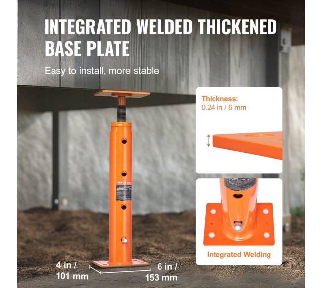 Reguliuojamas grindų kėlimo stulpas 48-91 cm3