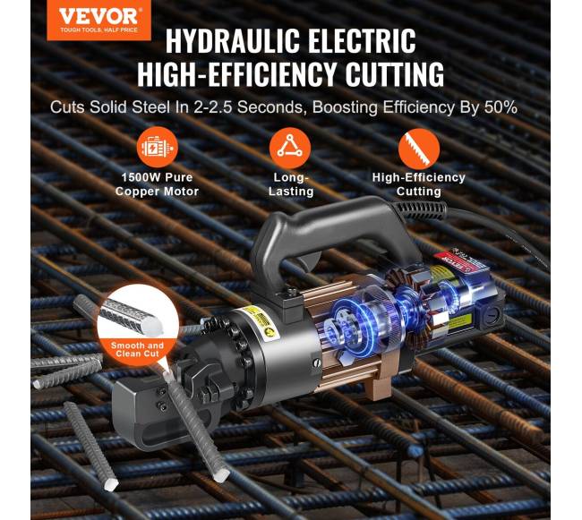 1500W hidraulinis armatūros pjoviklis1