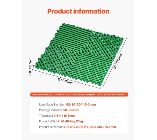 Sujungiamos drenažo plytelės, 30 x 30 cm6